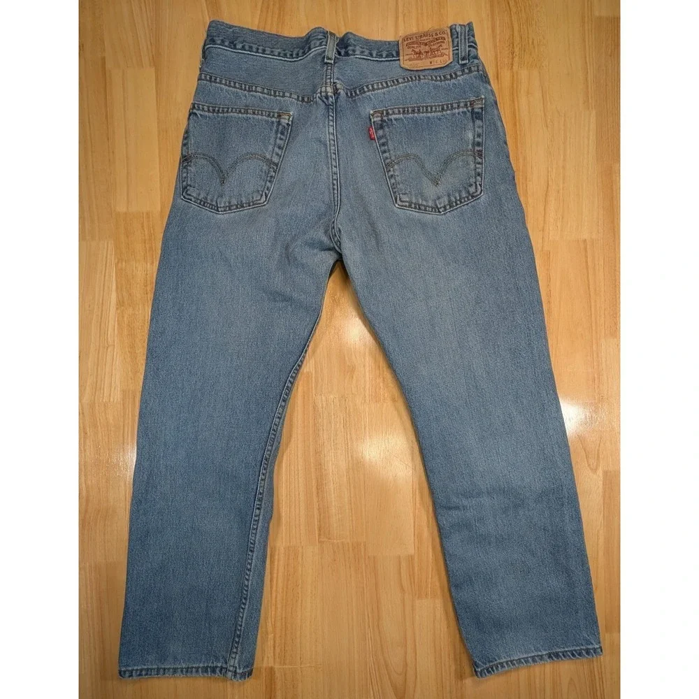 Levi's 505 Regular Fit Jeans Men 32x29 Medium Wash Cotton Denim